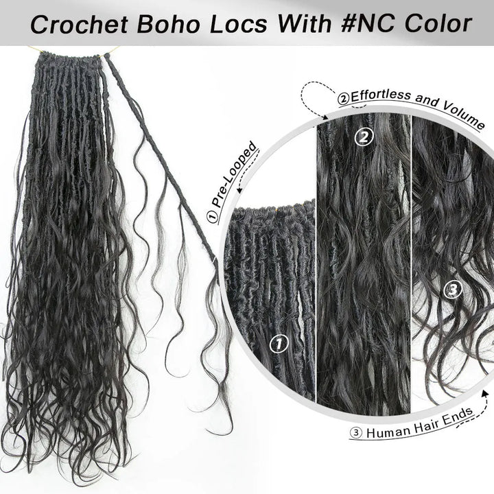 boho locs crochet