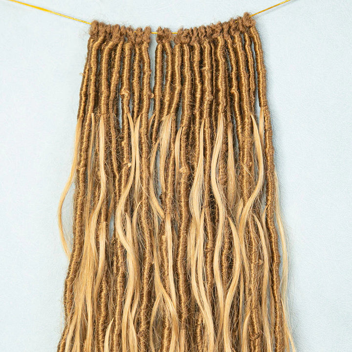 bohemian locs with curls