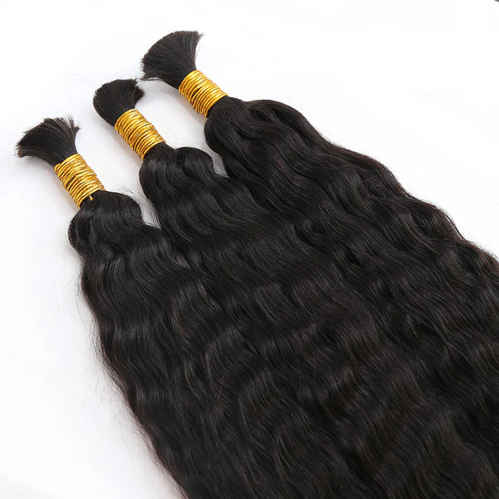 Wet and Wavy Super Bulk Human Hair for Braiding