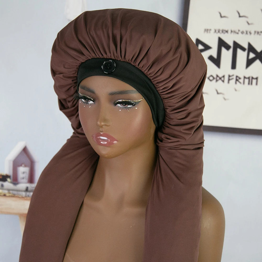 brown_long_bonnet_for_sleeping_and_long_Braids_Protection