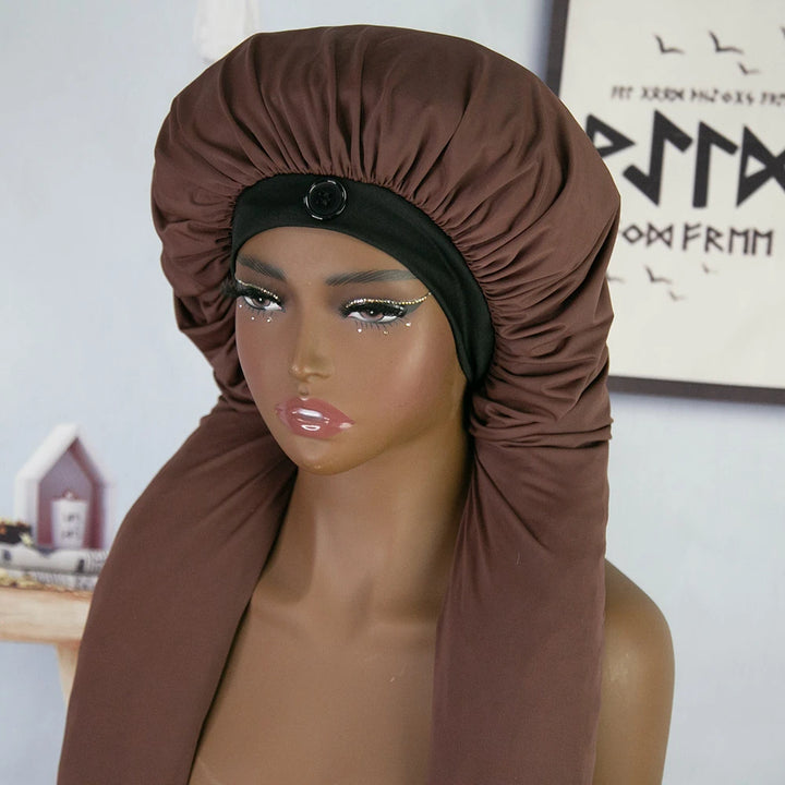 brown_long_bonnet_for_sleeping_and_long_Braids_Protection