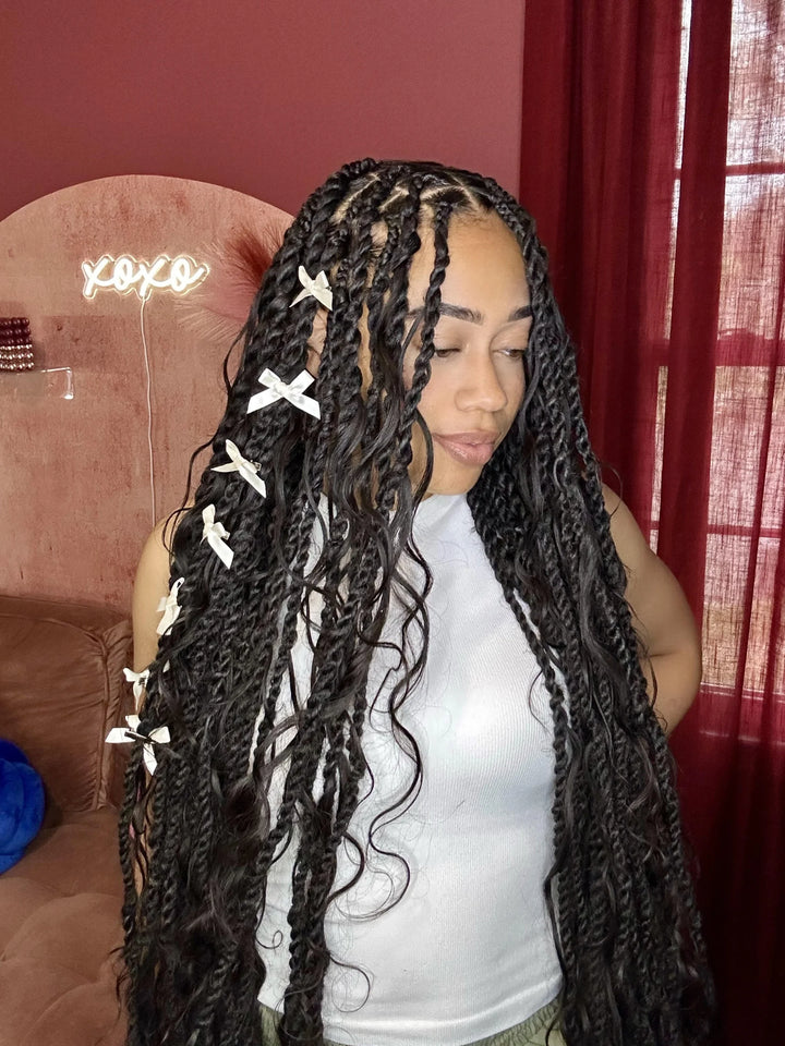 human hair for boho knotless braids