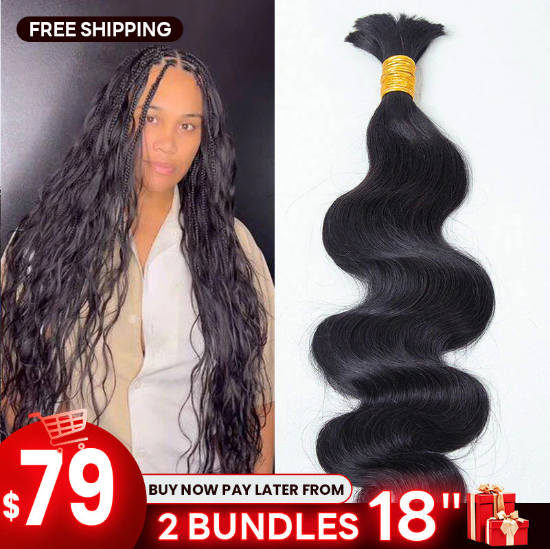 Body Wave Bulk Human Hair For Braiding