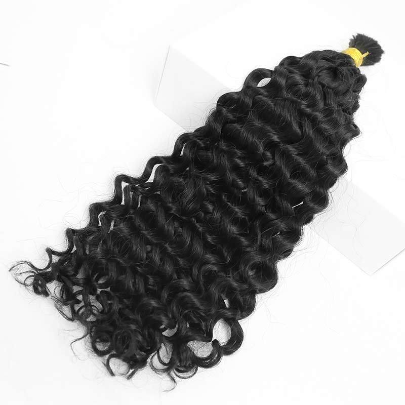 Double Drawn Bulk  Human Braiding Hair Water Wave (Bora Bora Braids Hair)