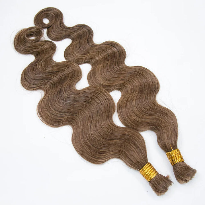 Bulk Human Hair For Braiding #8 Body Wave