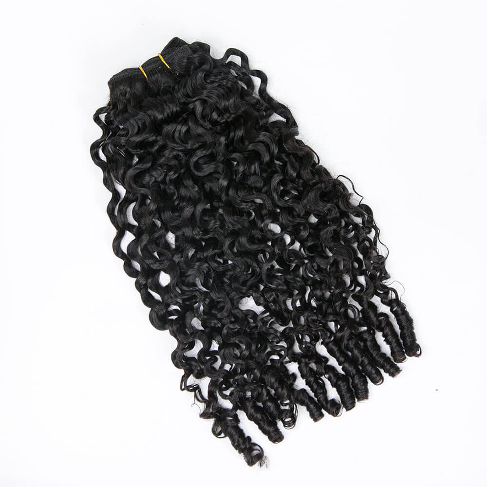 Weft Bundles Water Curly Human Hair