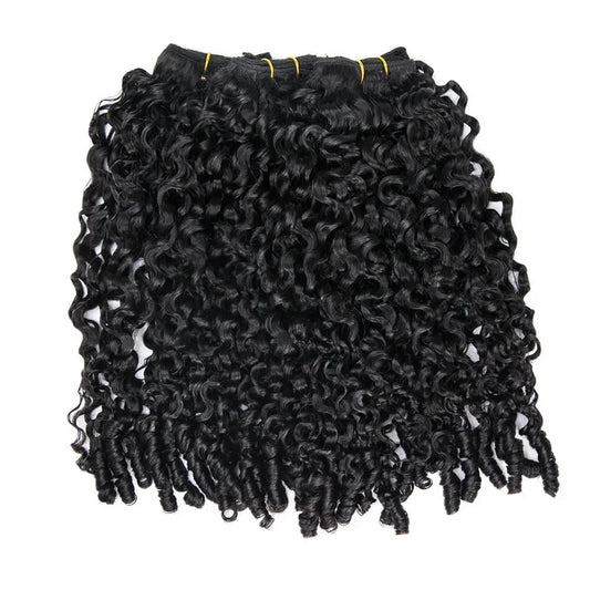 Cambodia Virgin Hair Weft Bundles Water Burmese Curly Human Hair Weaving Eayonhair