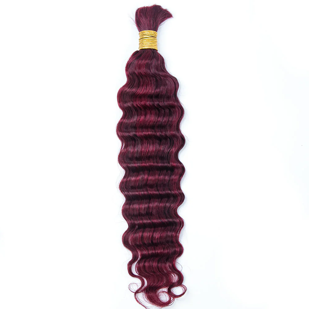 burgundy/99J bulk hair loose deep wave