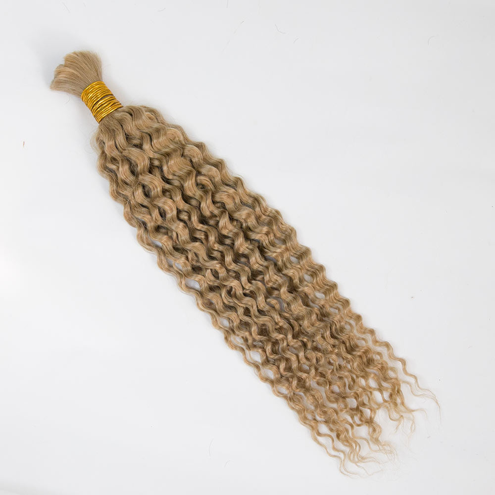 color 27 deep curly bulk hair