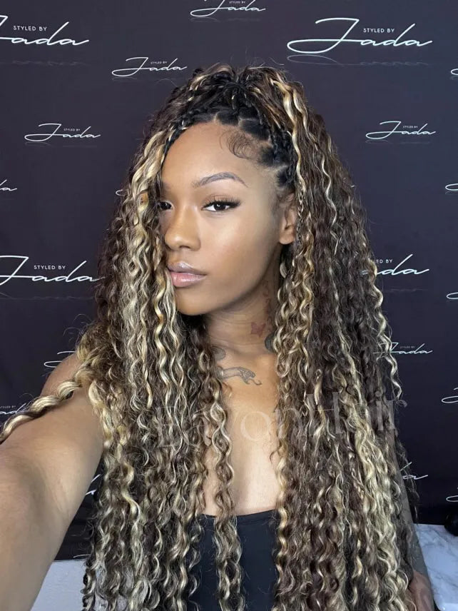 Bulk Human Hair For Braiding #D4/27 Deep Wave