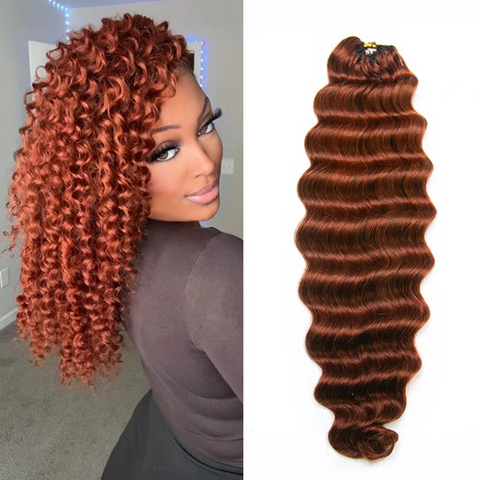copper_color_crochet_human_hair_18_inches