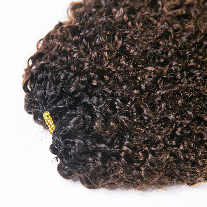 EAYON Lightweight T1B/4 Color Tight Curly Crochet Human Hair