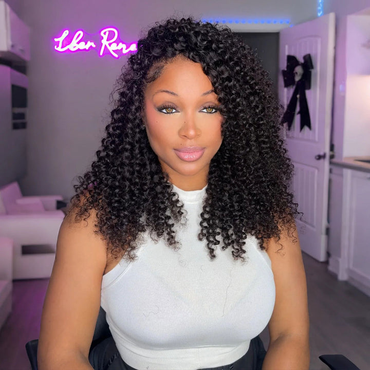 EAYON Lightweight Spanish Curly Crochet Human Hair Extension