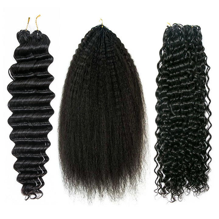 Wholesale-Lightweight Crochet Human Hair 16"-22"