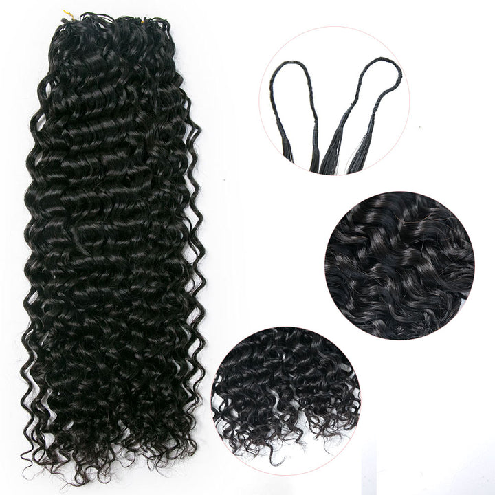 EAYON Lightweight Water Wave Crochet Human Hair 