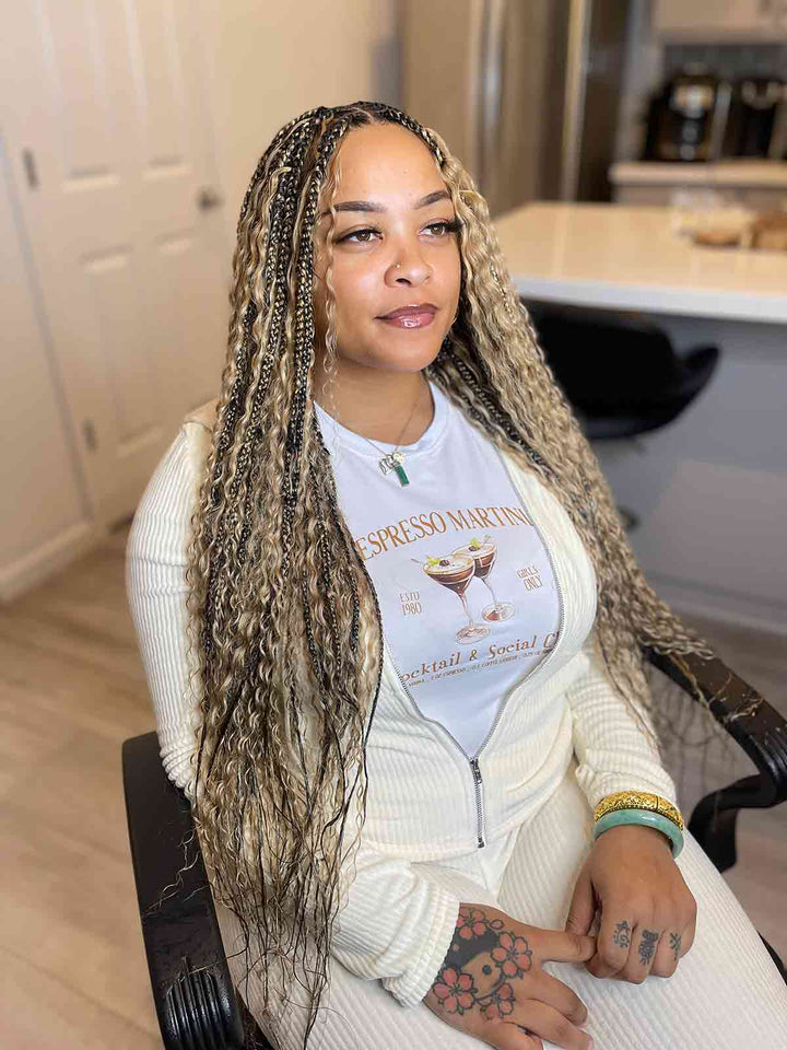 deep curly bulk human hair braiding​