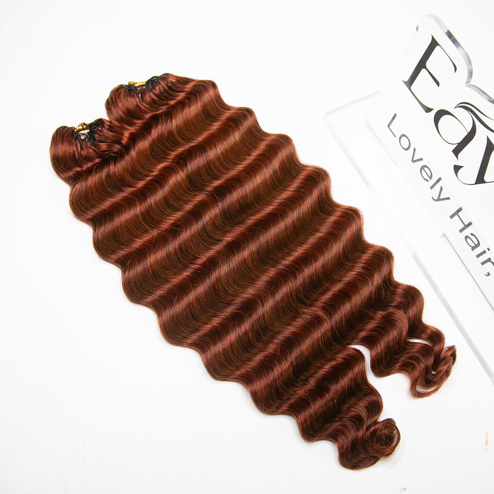 deep wave copper crochet hair for beginners