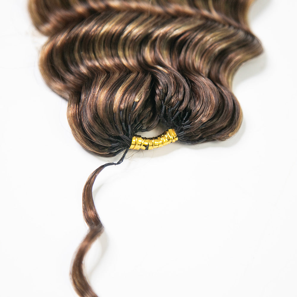 deep wave human crochet hair pre loop​