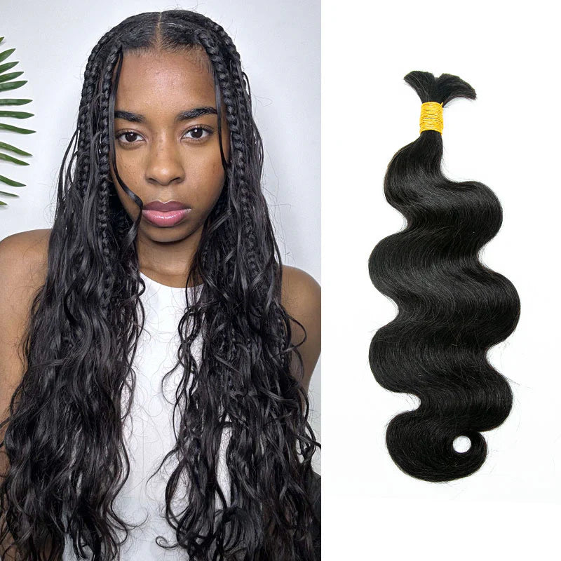 Double Drawn Bulk Human Braiding Hair Body Wave – Eayonhair