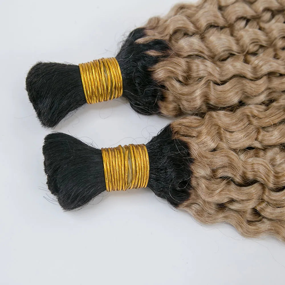 eayon deep curly boho bulk human hair​