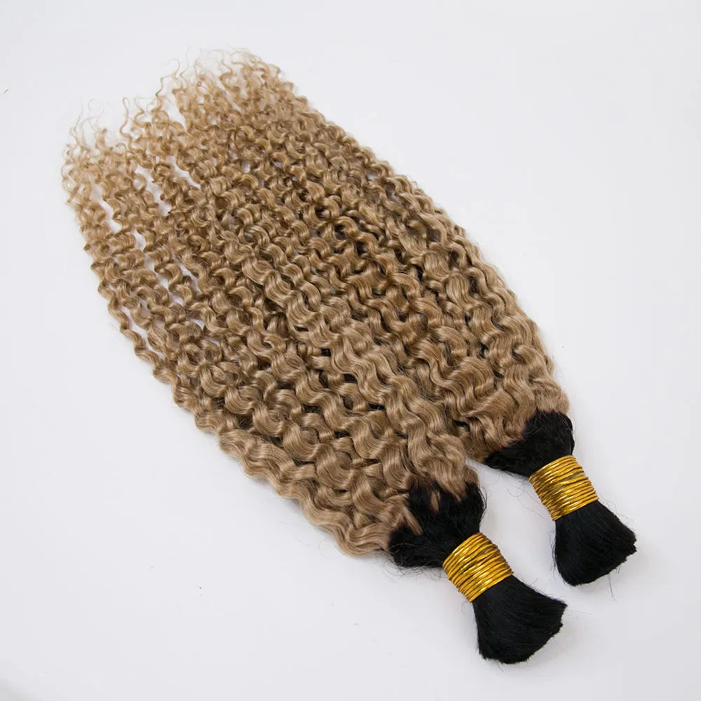 deep curly bulk human hair for braiding​