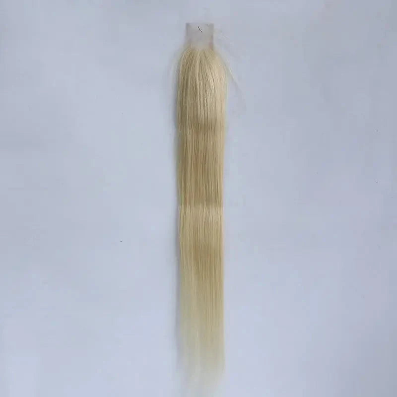 Full-length view of 613 Blonde Silk Straight closure