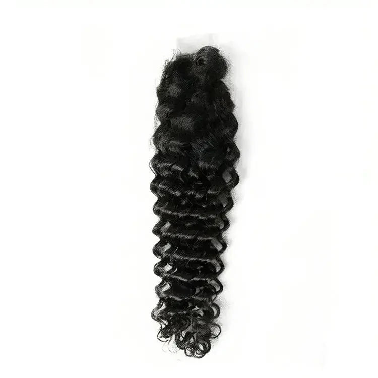 Deep Curly closure showing defined curls and lace base