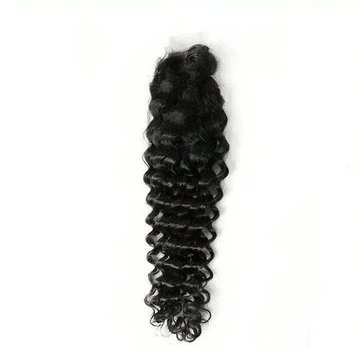 Deep Curly closure showing defined curls and lace base