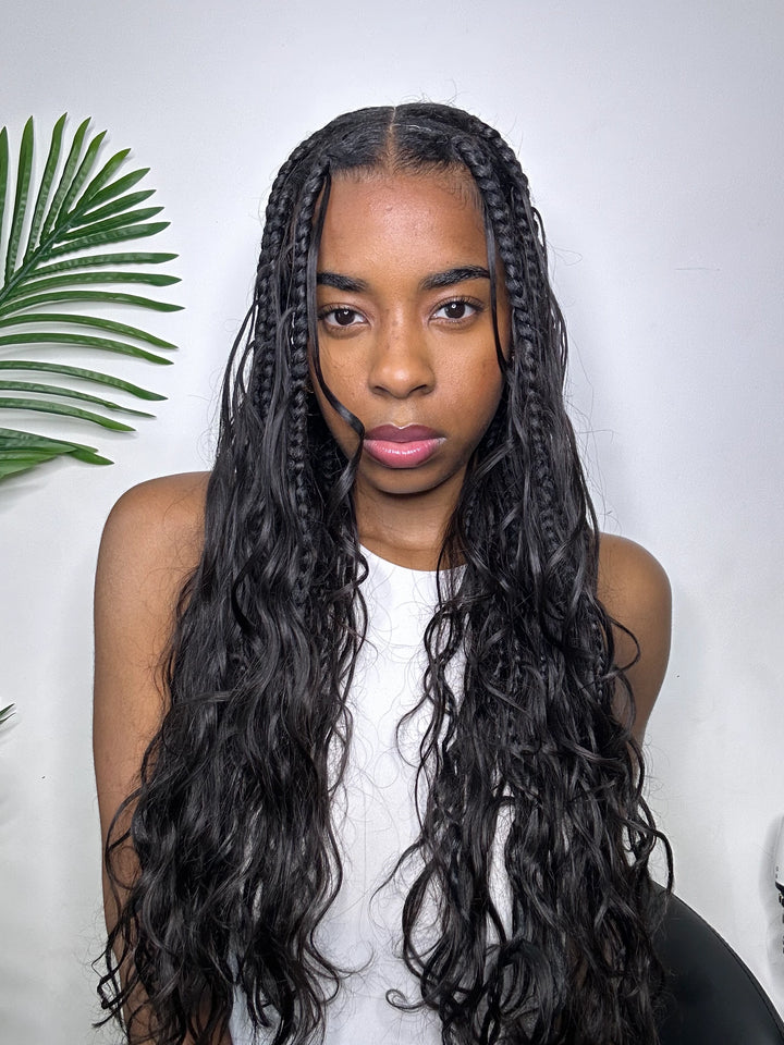 Double Drawn Bulk Human Braiding Hair Body Wave Eayonhair