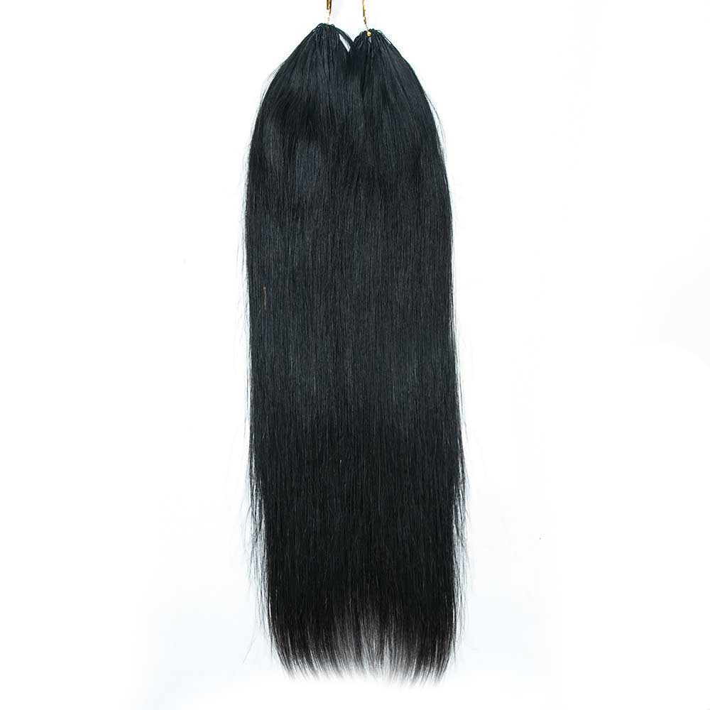 EAYON Lightweight Silk Straight Crochet Human Hair Extension