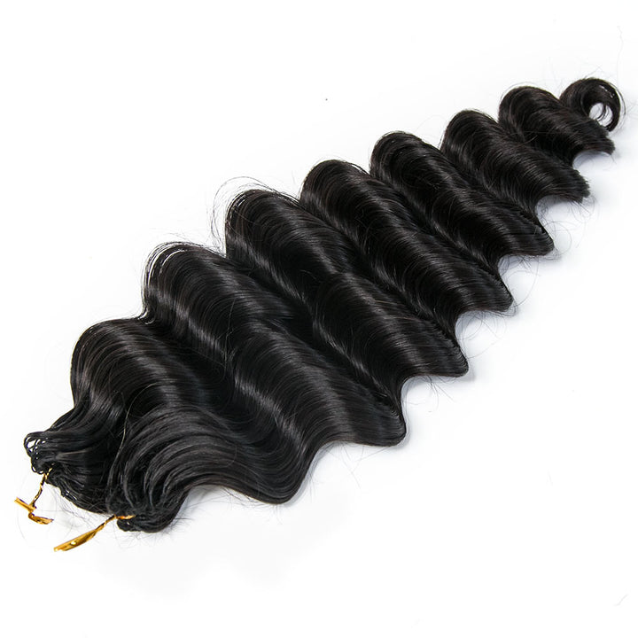 EAYON Lightweight Loose Deep Wave Crochet Human Hair Extension