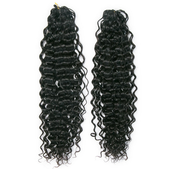 EAYON Lightweight Water Wave Crochet Human Hair Extension