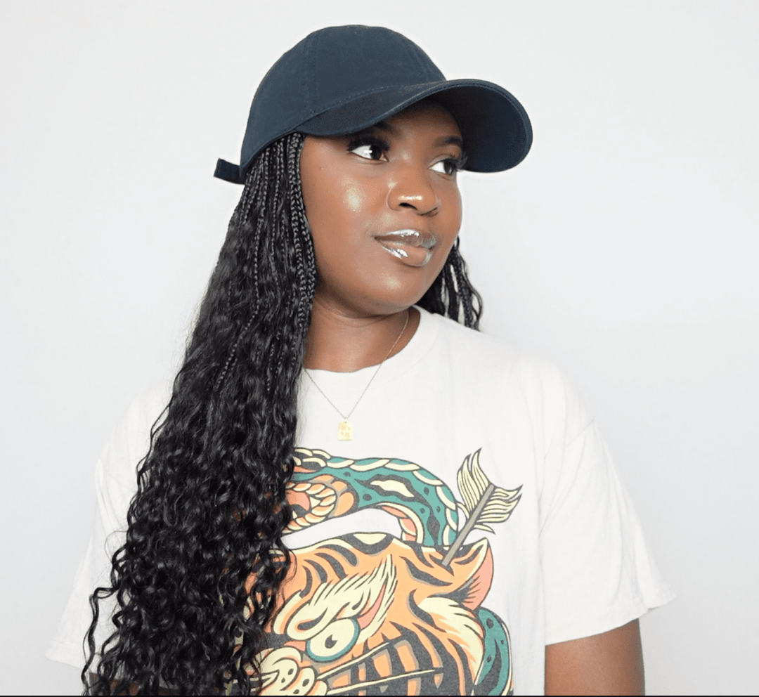 grab and go braids cap hat wig