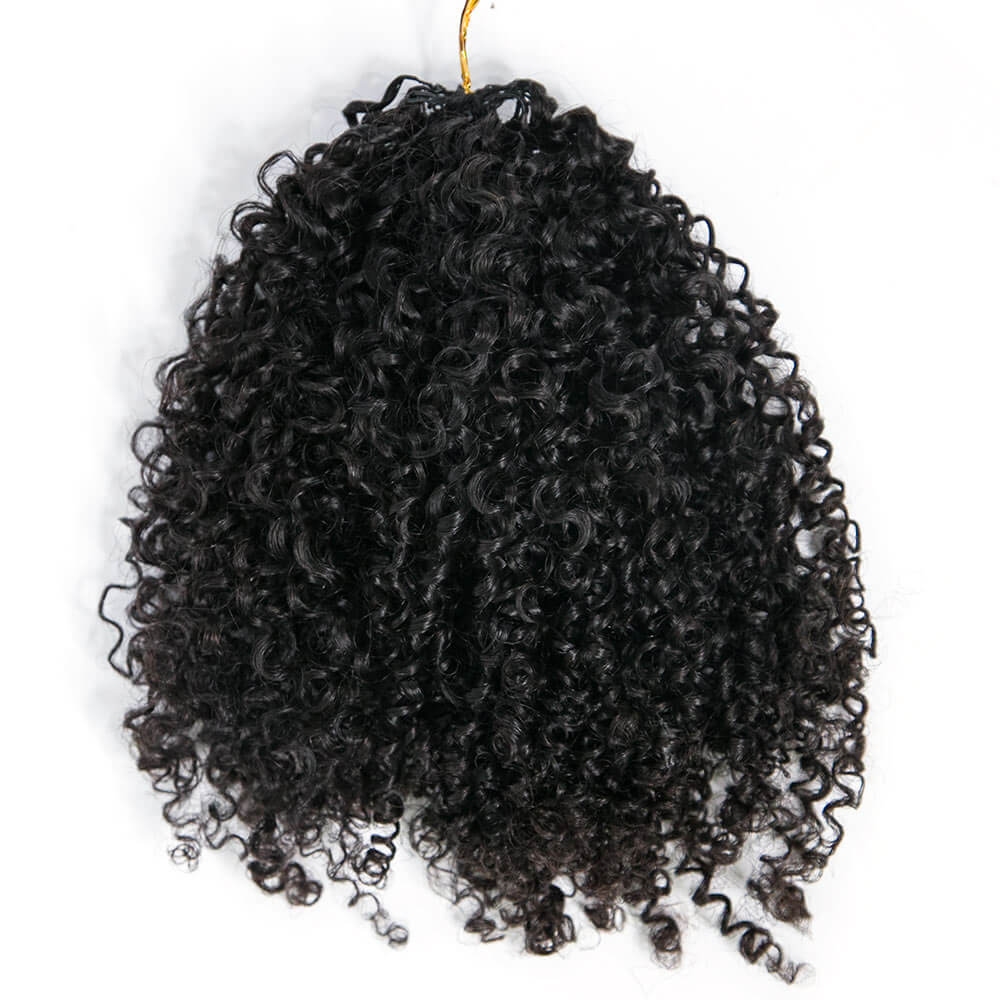 EAYON Lightweight Tight Curly Crochet Braids Human Hair