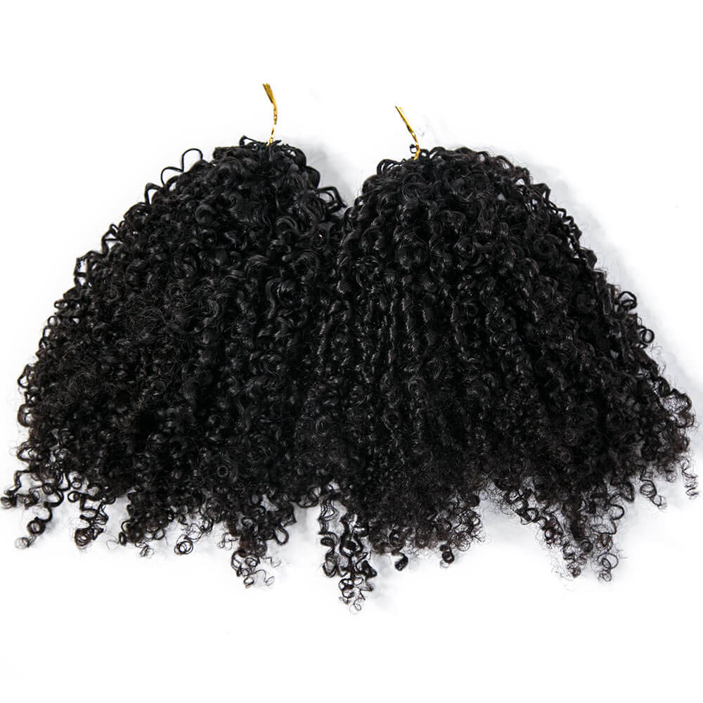 EAYON Lightweight Tight Curly/ Multi-Textured Kinky Curly Crochet Human Hair