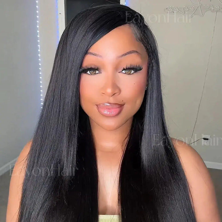 EAYON Lightweight Relaxed Light Yaki Straight Crochet Human Hair Eayonhair