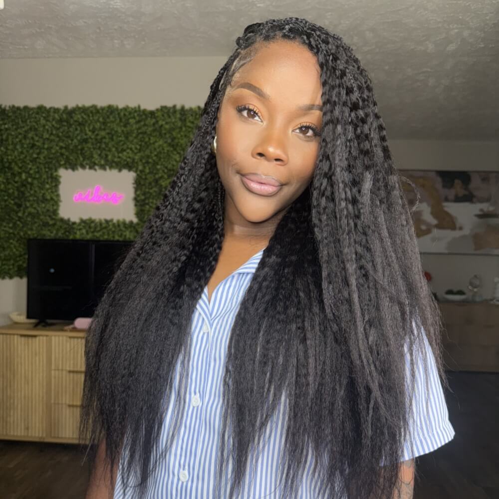 EAYON Lightweight Kinky Straight Crochet Human Hair Eayonhair