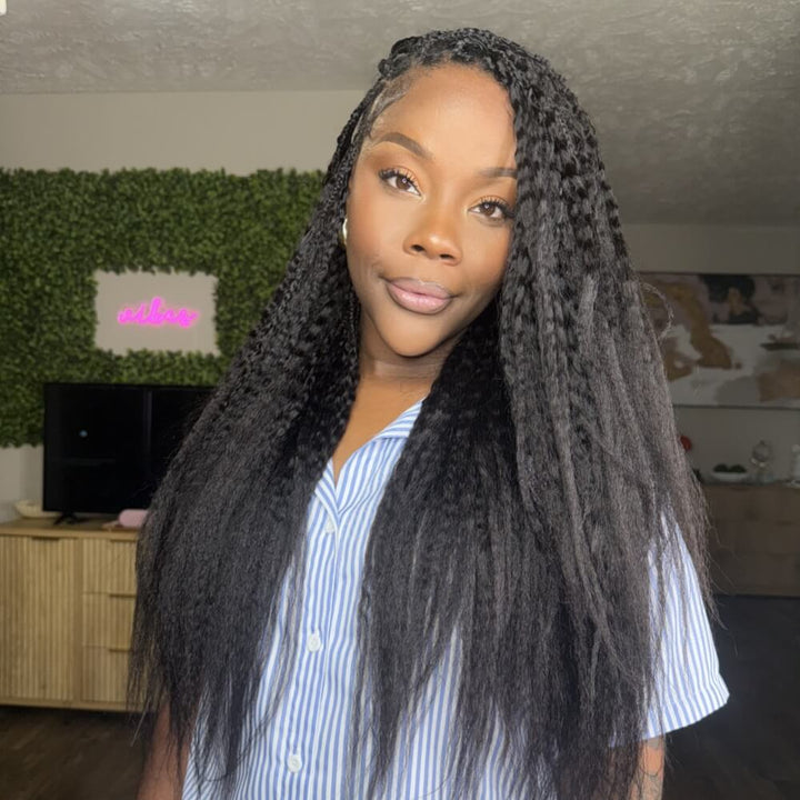 EAYON Lightweight Kinky Straight Crochet Human Hair Eayonhair