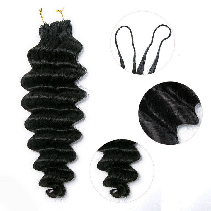 EAYON Lightweight Loose Deep Wave Crochet Human Hair 