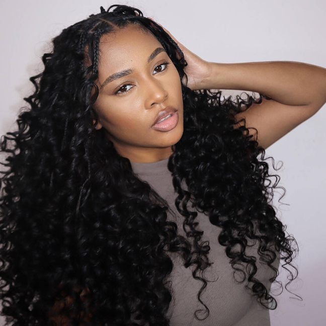 loose deep wave humanhair crochet for Miracle Knots Braids
