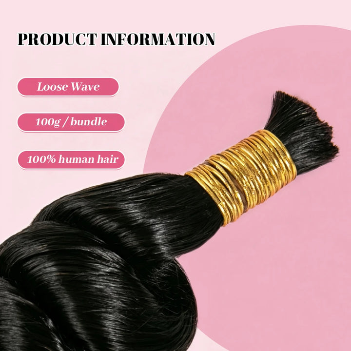 loose_wave_Bulk_Human_Hair_details