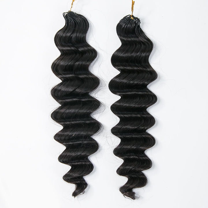 EAYON Lightweight Loose Deep Wave Crochet Human Hair Extension