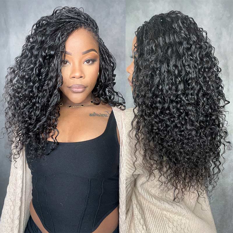 Bulk Human Hair For Braiding Water Wave