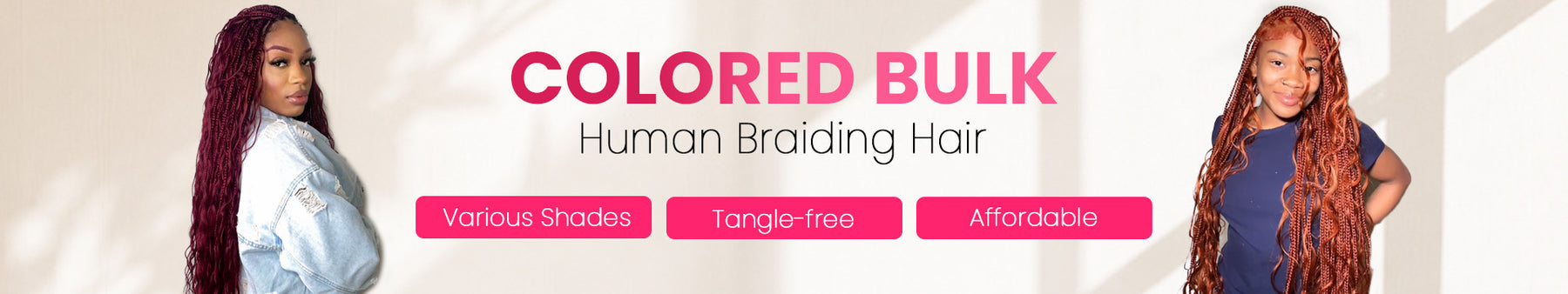 mid-year_sale_colored_bulk_human_braiding_hair