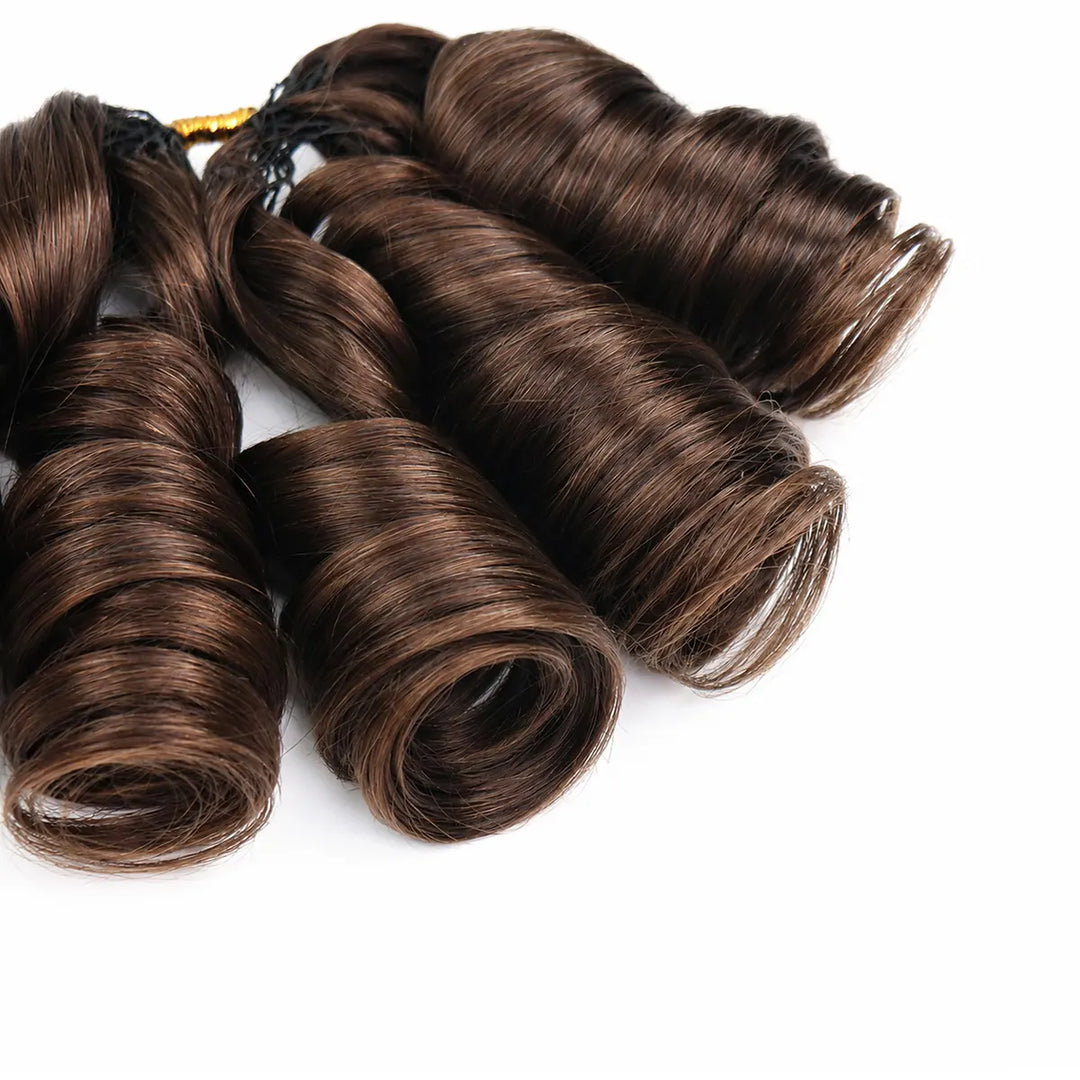 pre-looped_4_dark_brown_French_curly_crochet_human_hair