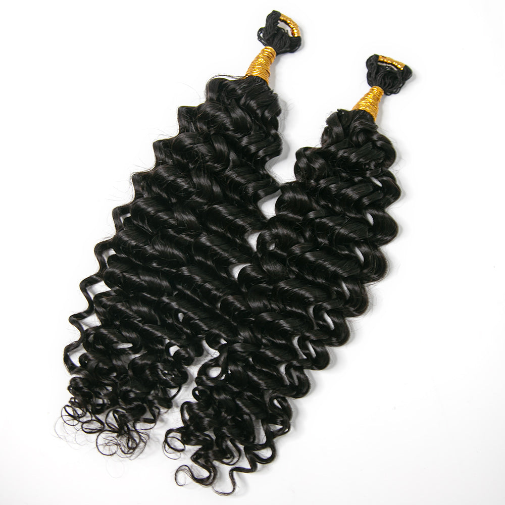 pre-looped human crochet hair extensions spanish curly 