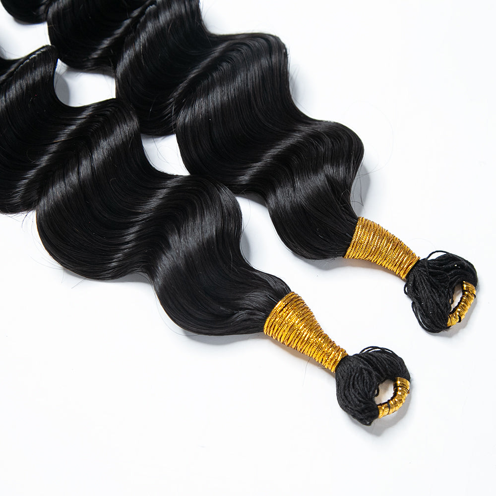 pre-looped human crochet hair for black women