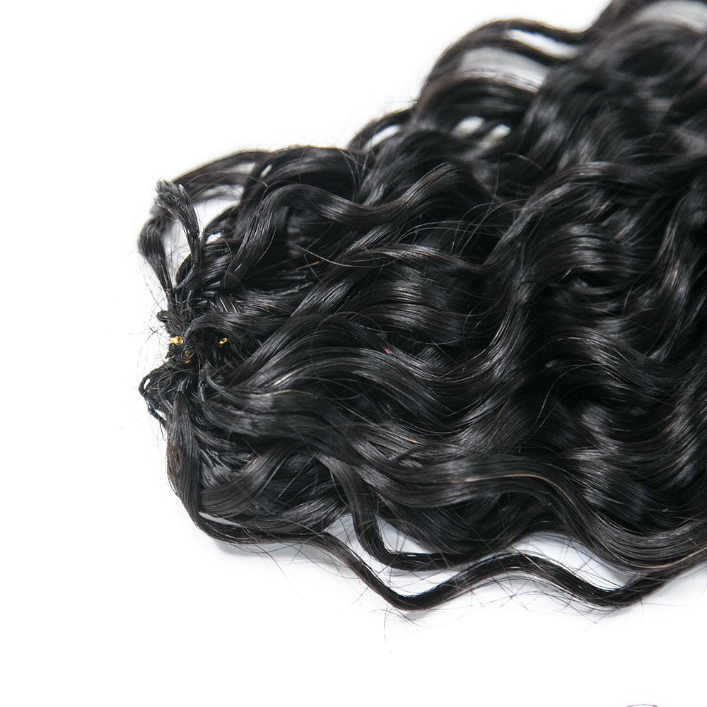 EAYON Lightweight Water Wave Crochet Human Hair Extension