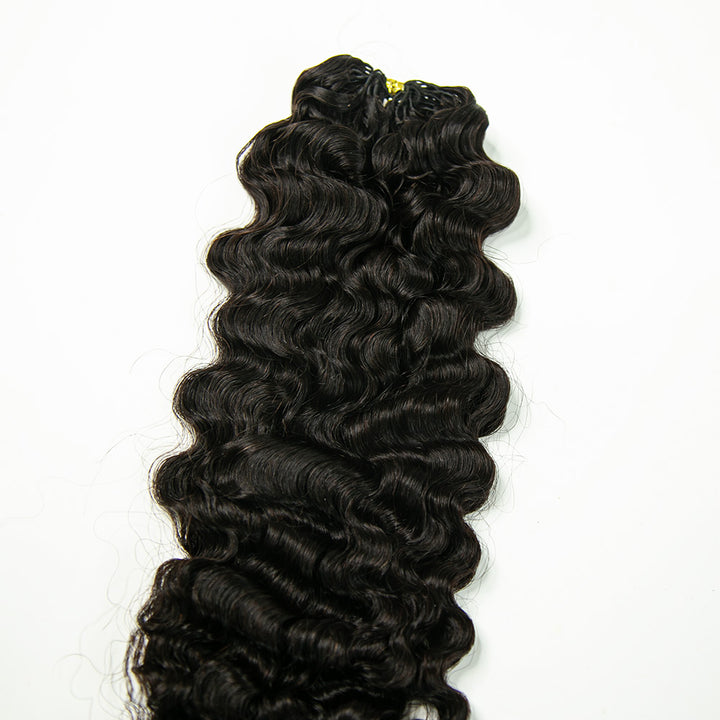 pre looped crochet hair water deep wave