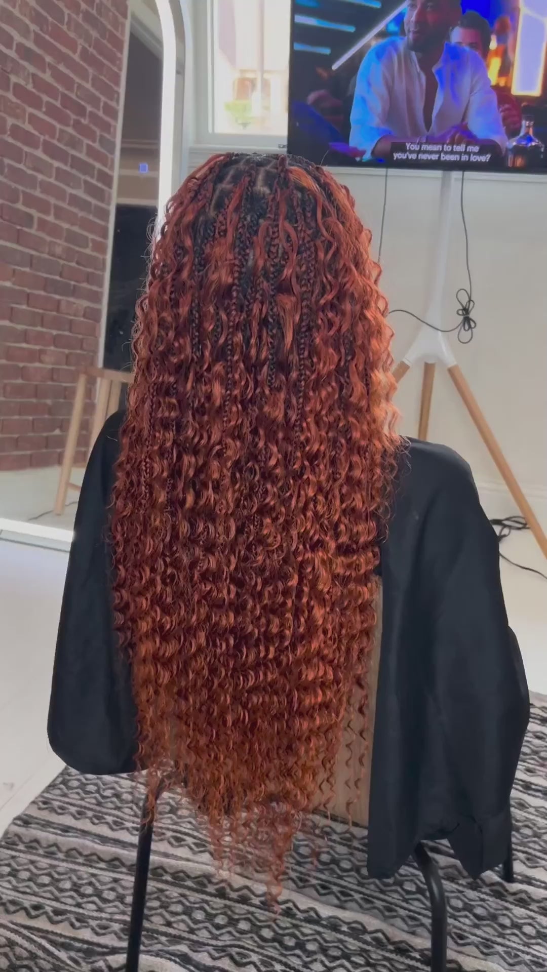 Bohemian Goddess Box Braids - $185  African braids hairstyles, Ginger hair  color, Fresh hair
